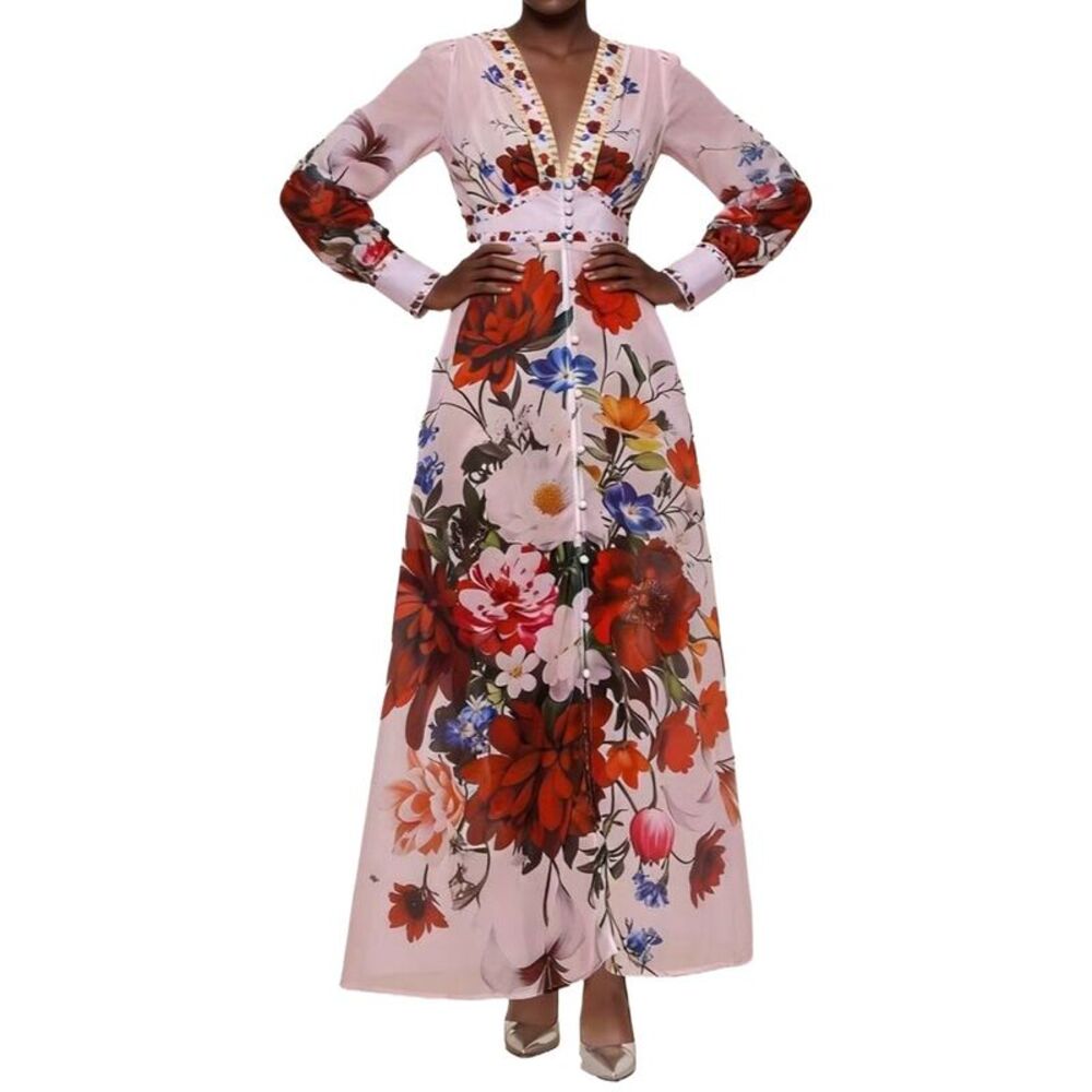 Linda Charm Womens Maxi Dress